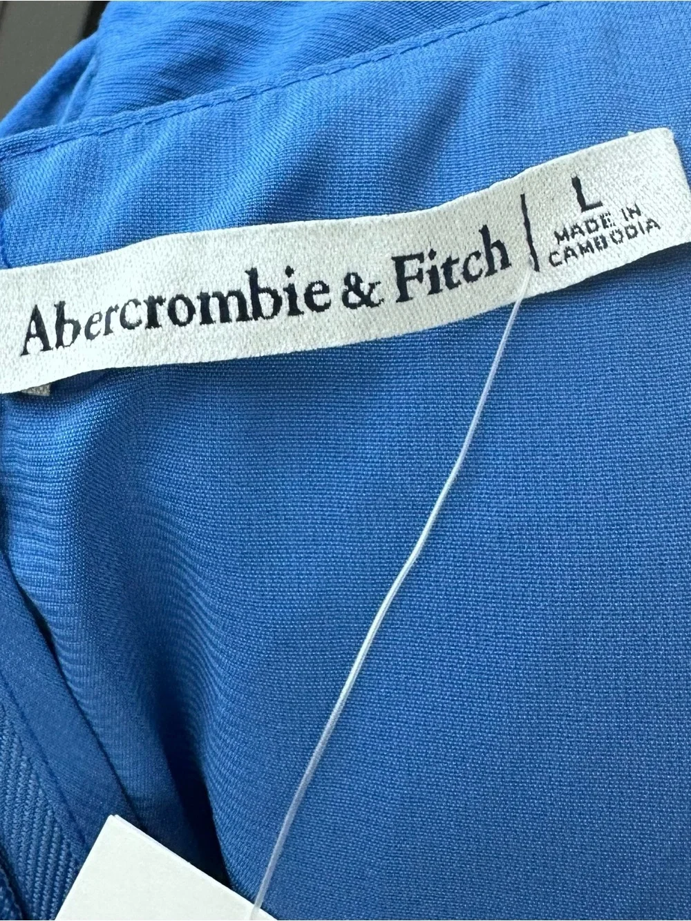 Abercrombie & Fitch Blue Cutout Waist Maxi Dress Size Large NWT